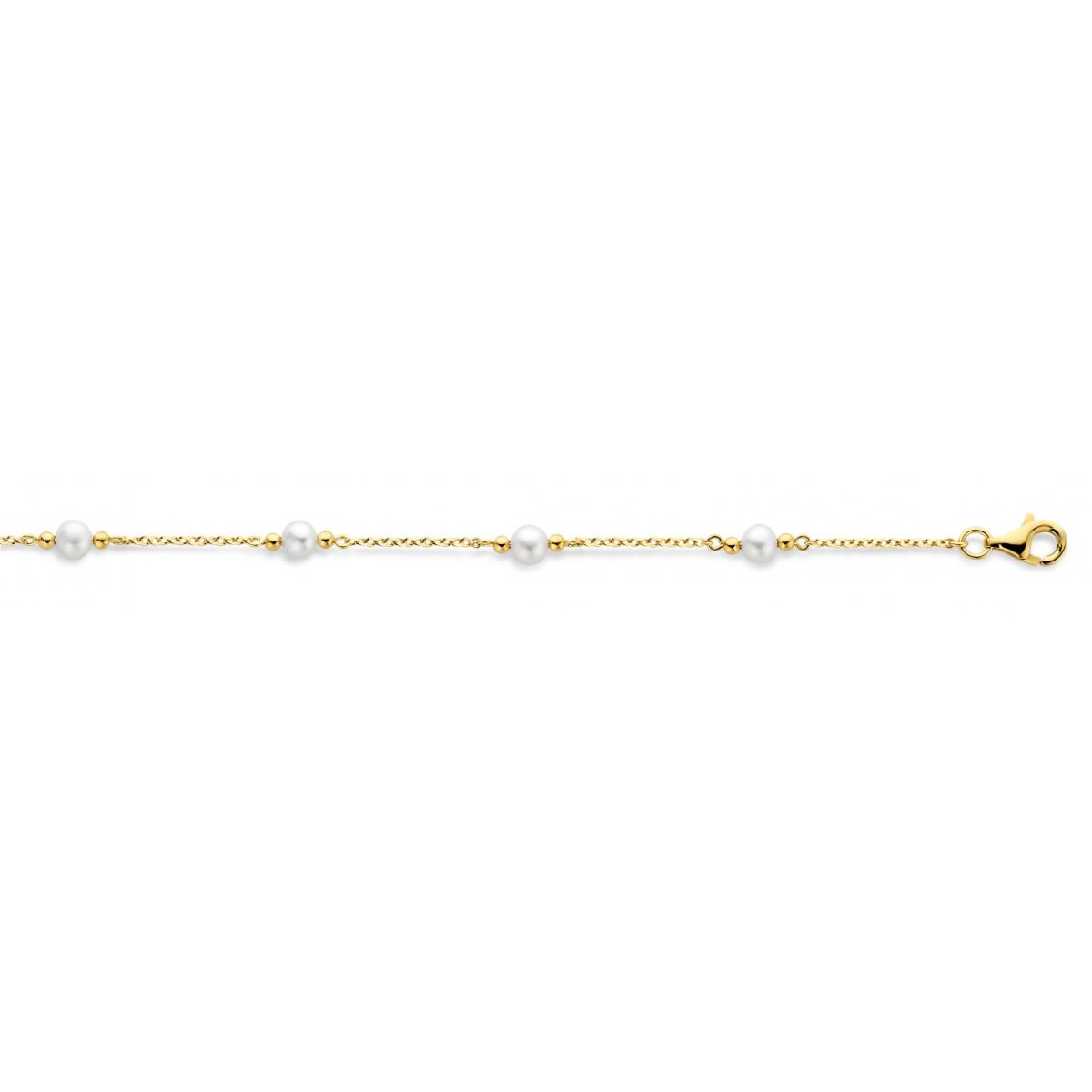 Athena Pearl Forgyldt Sølv Armbånd med Ferskvandsperler