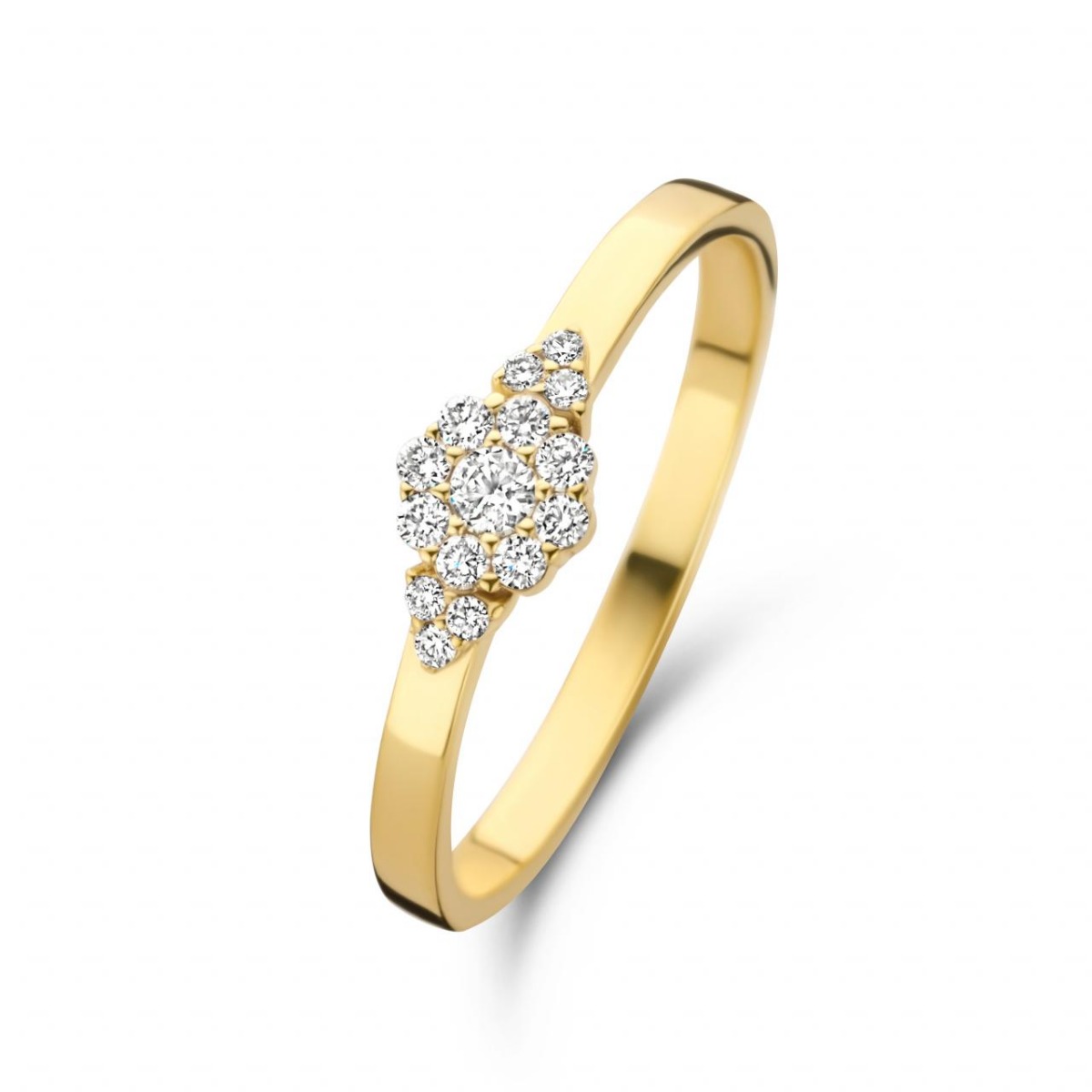 Ascot 14 Karat Guld Ring med 0,15 Carat Diamanter
