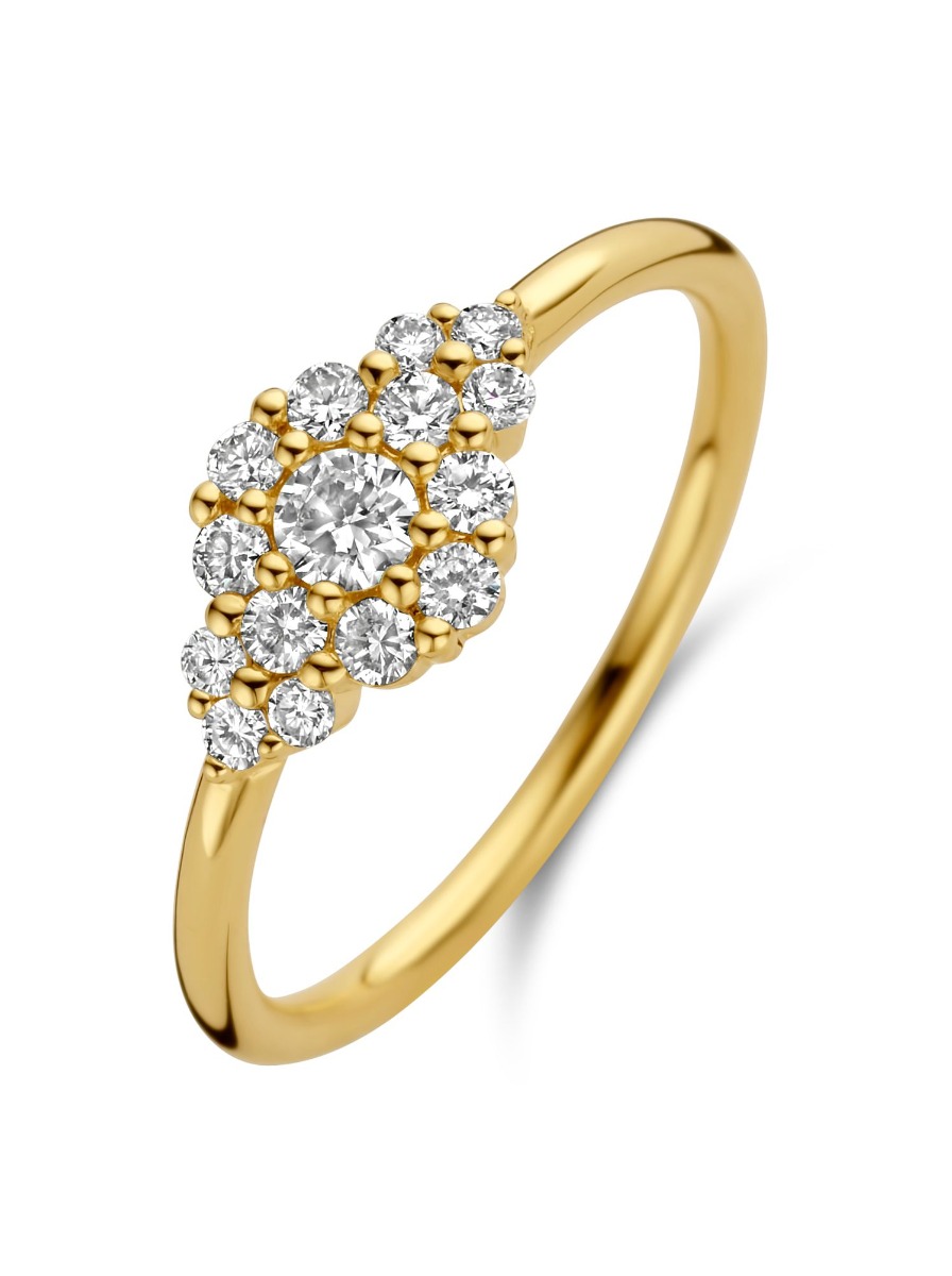 Ascot 14 Karat Guld Ring med 0,15 Carat Brillanter