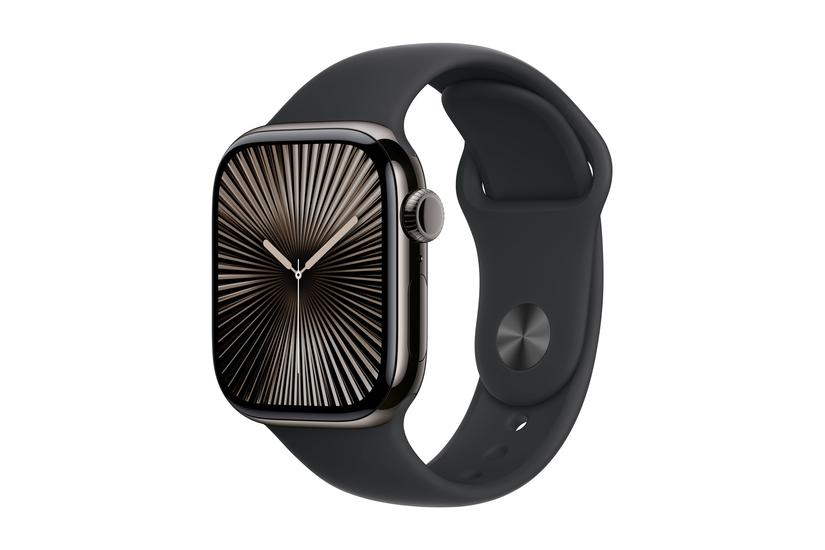 Apple Watch Series 10 (GPS + Cellular) - Smart Ur i Sort Titanium