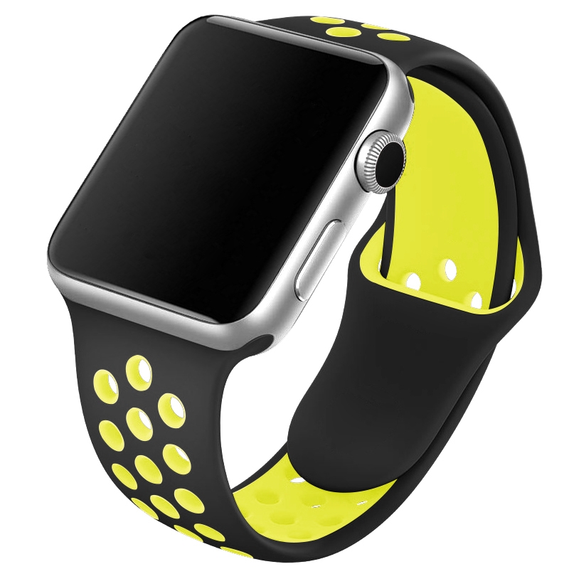 CarluA Apple Watch Limegrøn Silikonerem - Sporty Design