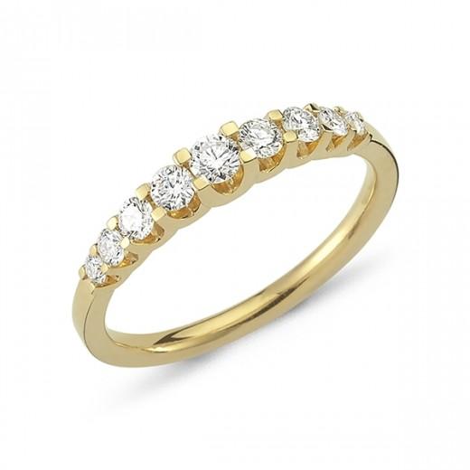 Empire 14 Karat Guld Ring med 0,43 Carat Diamanter