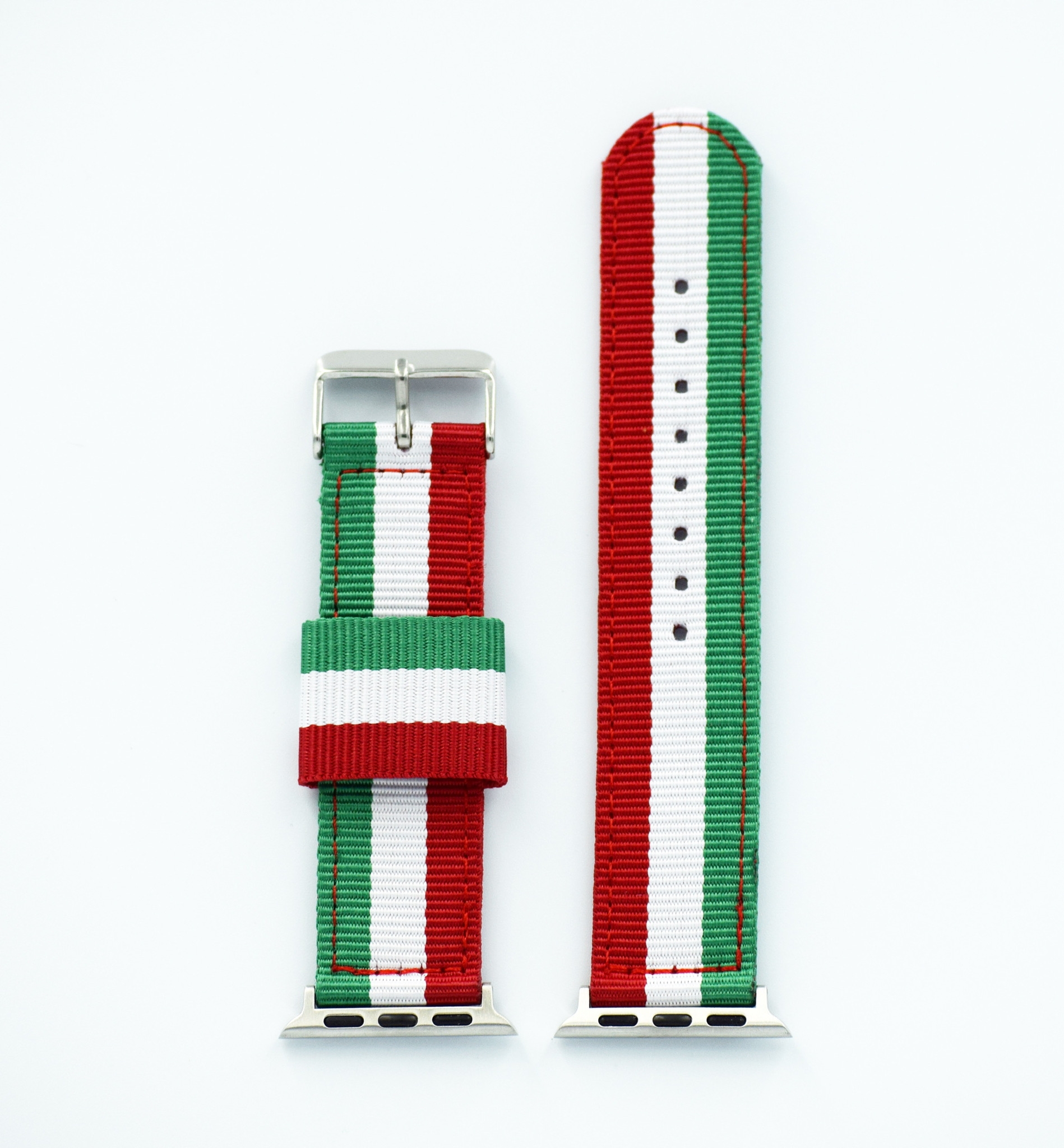 Rød Hvid Grøn "Italy" Sportsrem til Apple Watch 38/40 mm