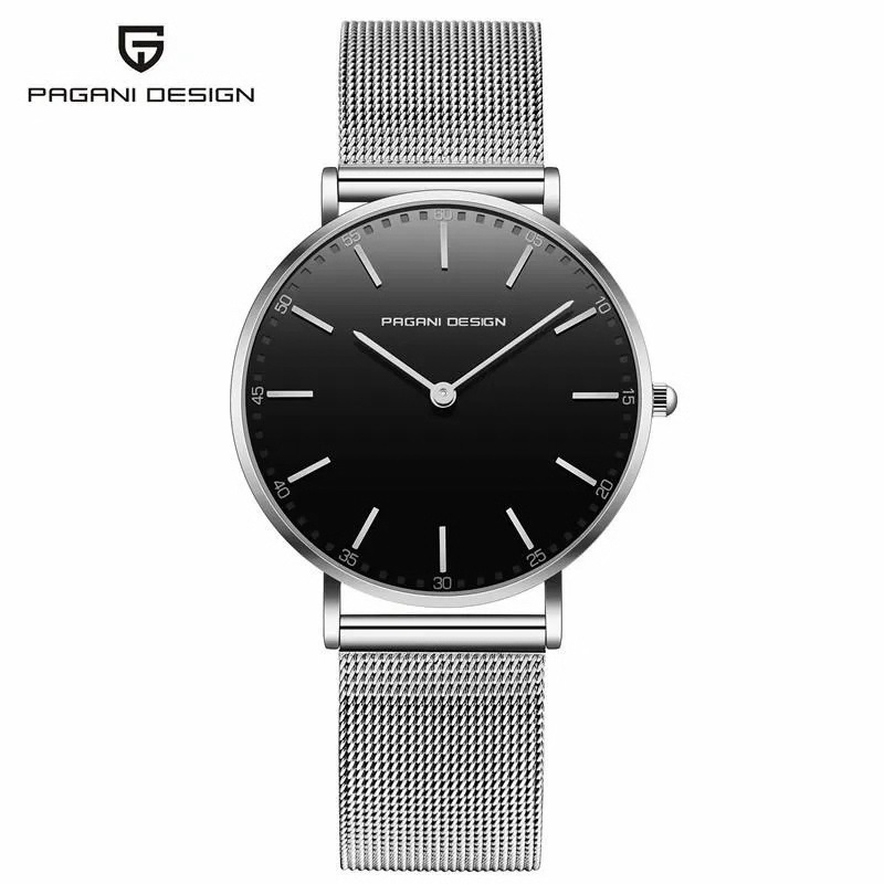 Pd1802 Silver Night - Minimalistisk Ur fra Pagani Design