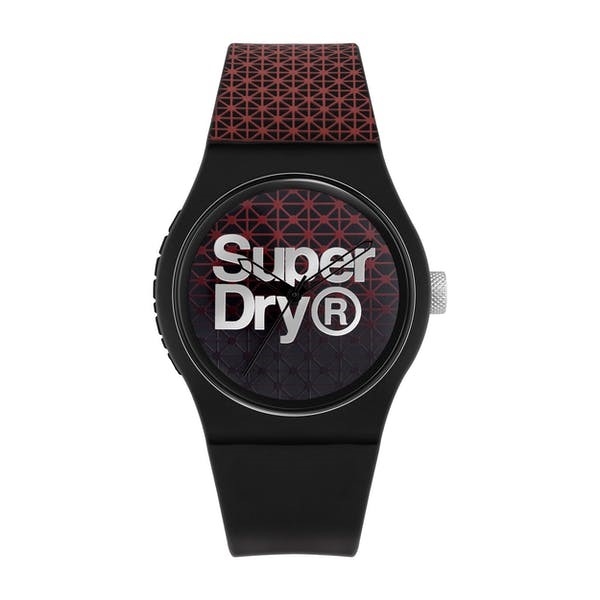 Superdry Urban Geo Sport I - Lagersalg på ur med silikonearmbånd