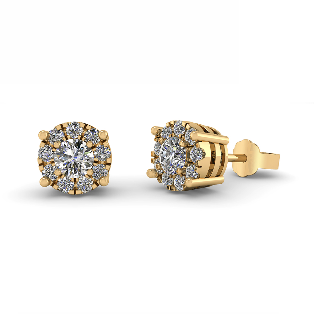 14 Karat Guld øreringe Fra   Med Diamanter 0,31 Carat W Si fra Henrik ørsnes Design