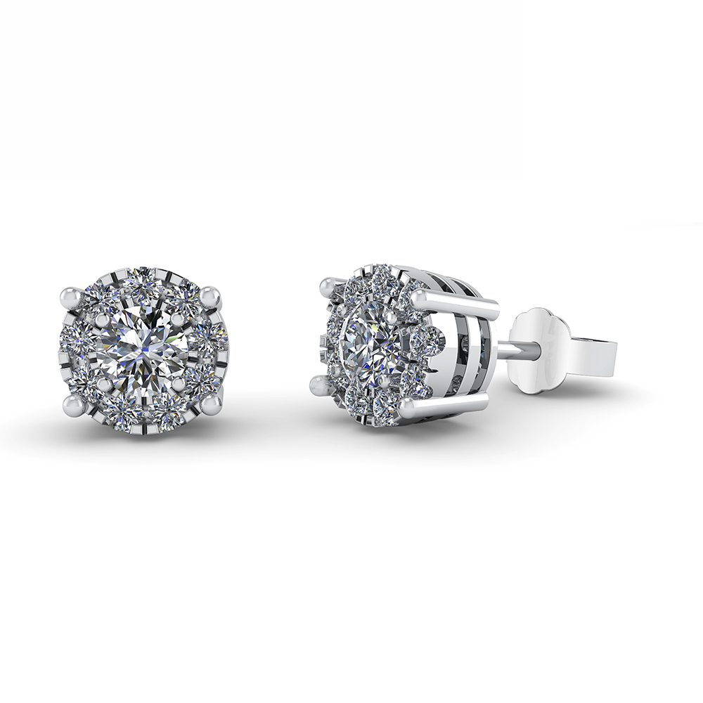 14 Karat Hvidguld øreringe Med Diamanter 0,31 Carat W Si fra Henrik ørsnes Design