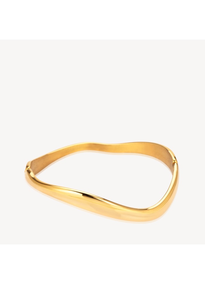 2nd Wavy Bracelet Guld Double Armbånd fra Sistie